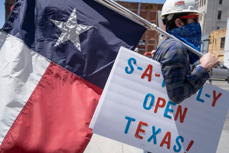 El Paso, Texas, coronavirus protest, April 2020