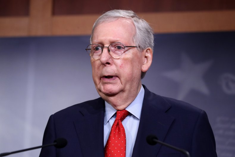 mcconnell news briefing DC April 2020