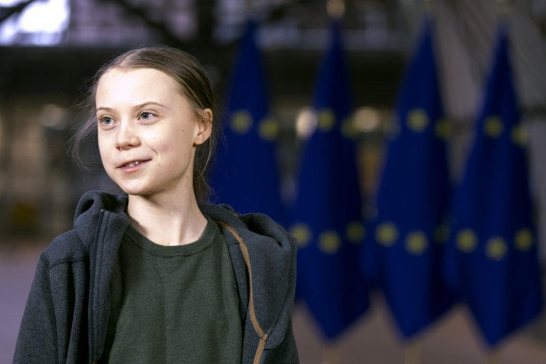 Swedish environmental activist on climate change Greta Thunberg