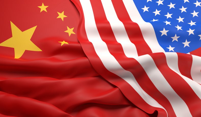 China and USA Flags
