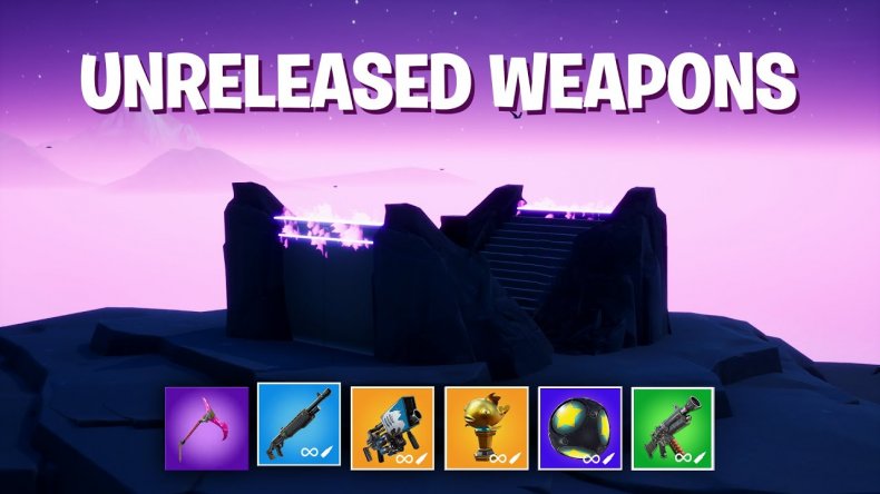fortnite unreleased weapons 1v1 fortnite unreleased weapons 1v1