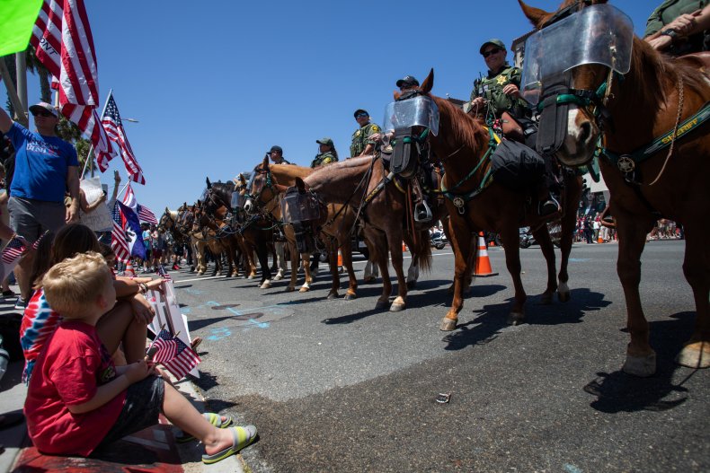Getty Images Huntington Beach protest