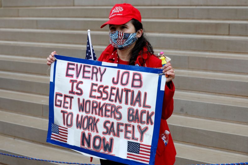 Protester in Michigan