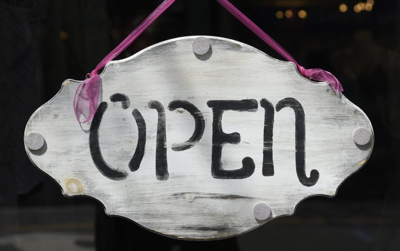"Open" sign