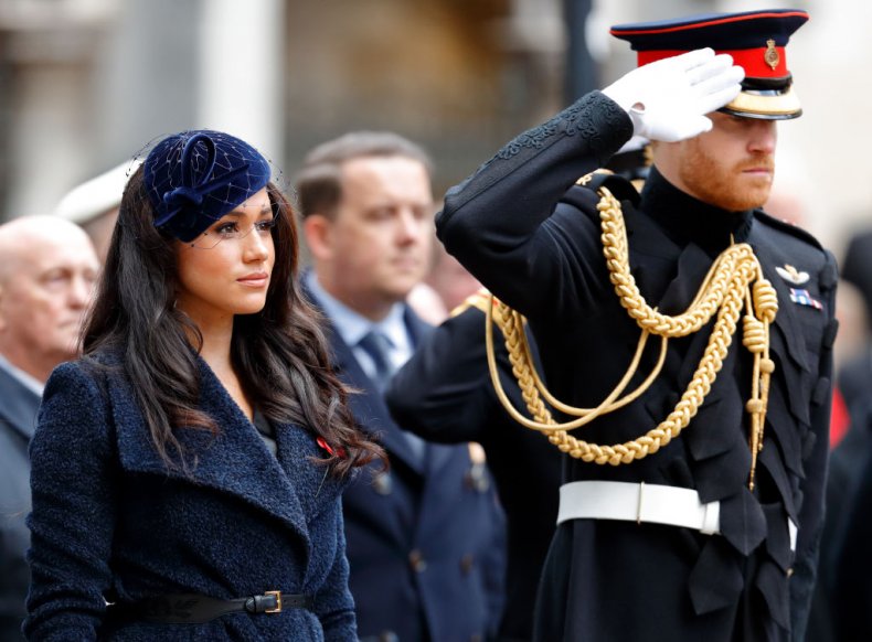 Prince Harry and Meghan Markle Remembrance