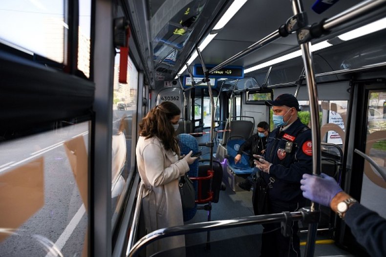 Russia reopening public transport