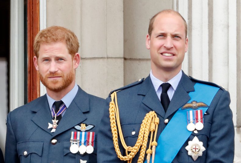 Prince Harry and Prince William Watch Flypast