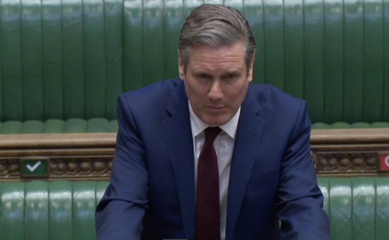 Keir Starmer at Prime Minister's Questions 