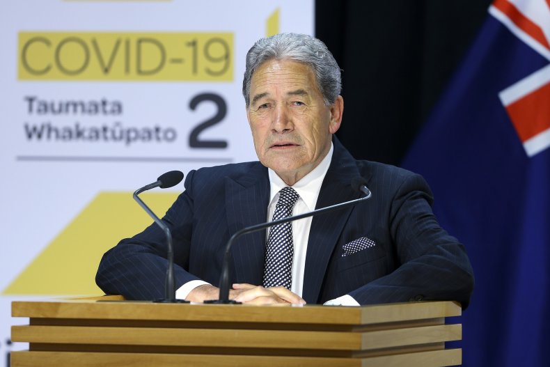 NZ Deputy Prime Minister Winston Peters
