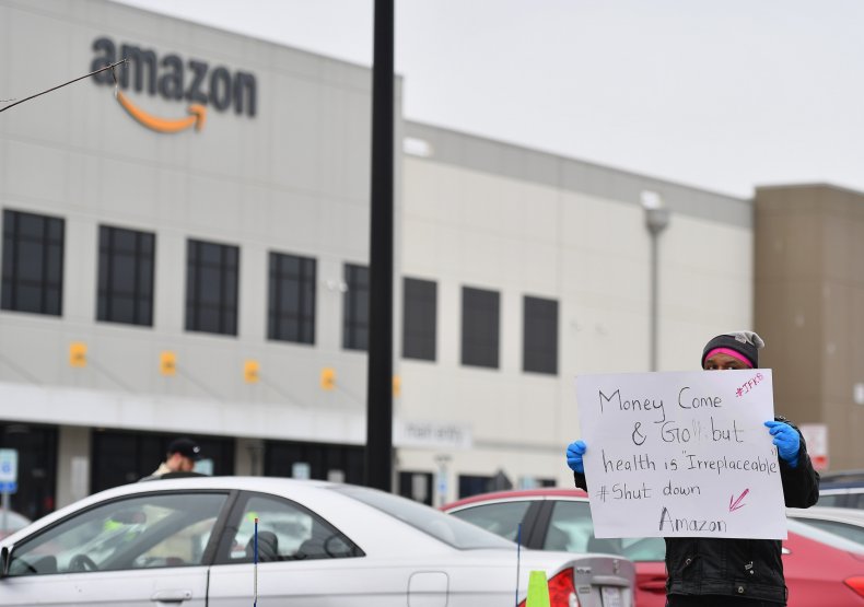Protest at Amazon Warehouse