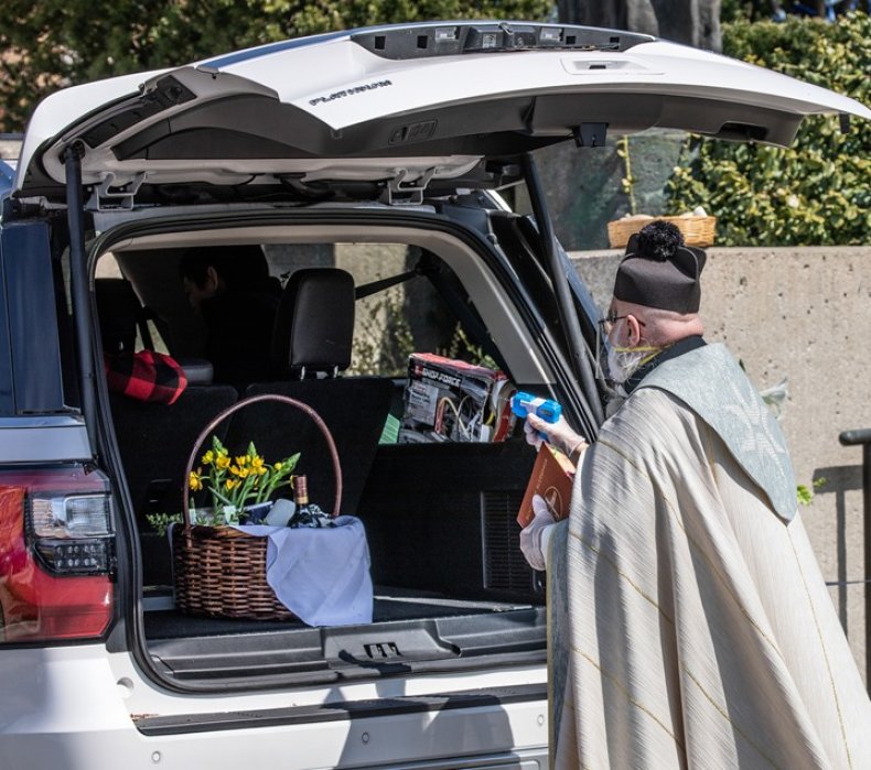 Water gun holy water COVID-19