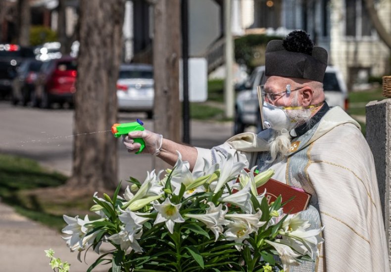COVID-19 water gun reverend