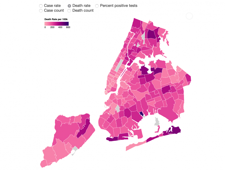 NYC coronavirus map NYC coronavirus map