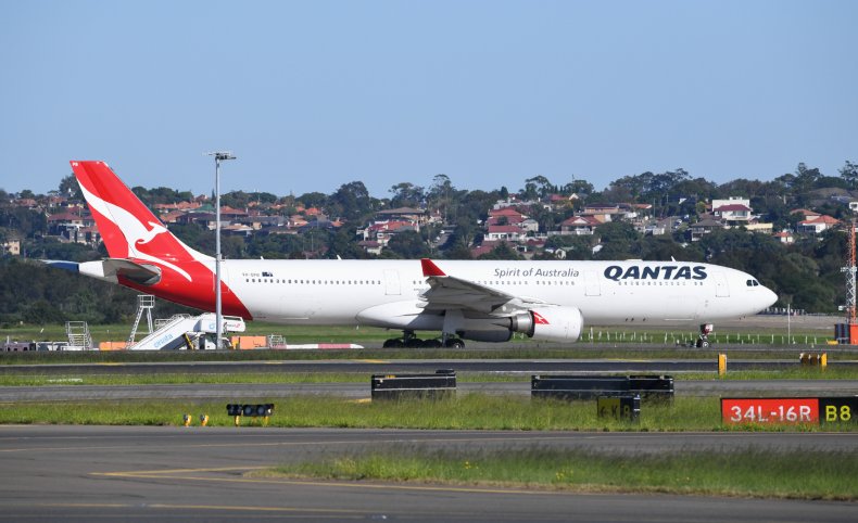 Qantas Plane at Sydney Airport