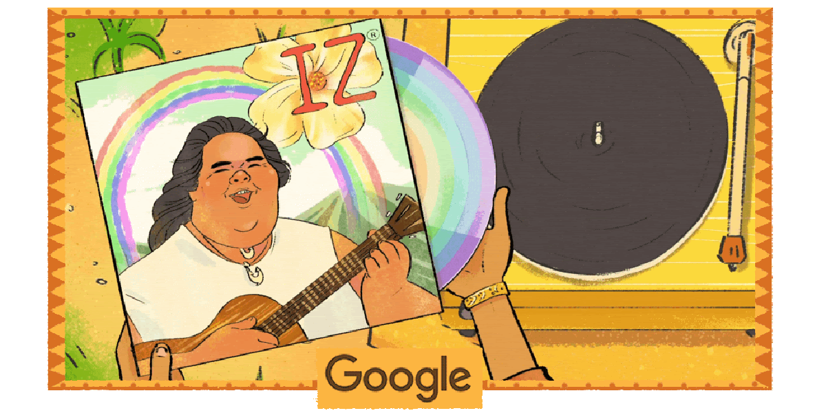 Israel Kamakawiwoʻole Google Doodle