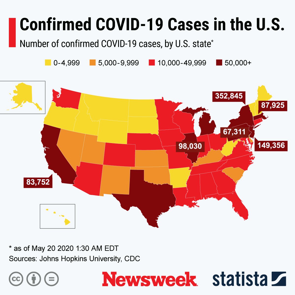 Spread of COVID-19 across the U.S.