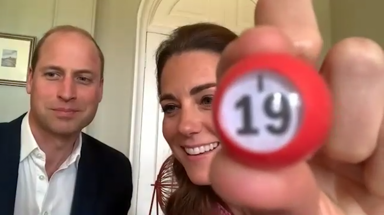 Prince William and Kate Middleton Call Bingo