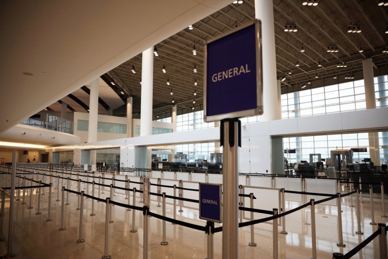 Empty TSA lines in New Orleans