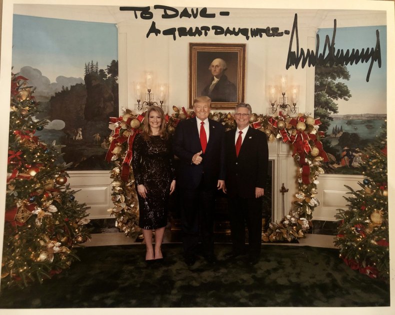 Dave and Jenna Ellis with POTUS