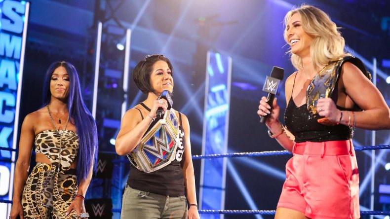 sasha bayley charlotte wwe friday night smackdown