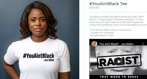 Trump Campaign Store Begins Selling You Ain T Black 30 T Shirts