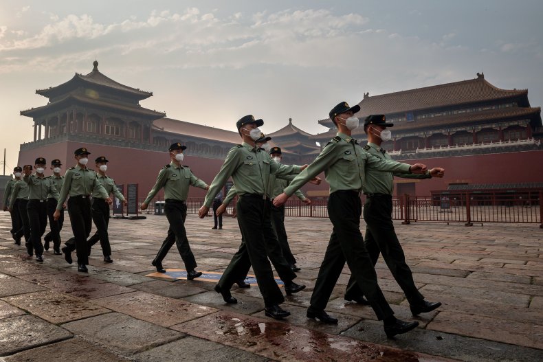 China's People's Liberation Army in Beijing