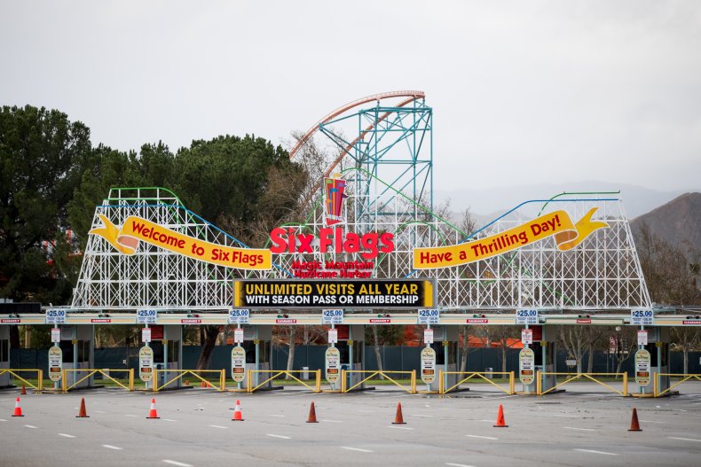 Six Flags Closed For Coronavirus