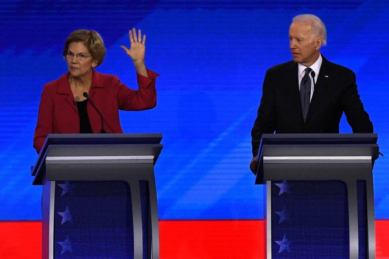Joe Biden and Elizabeth Warren Joe Biden and Elizabeth Warren