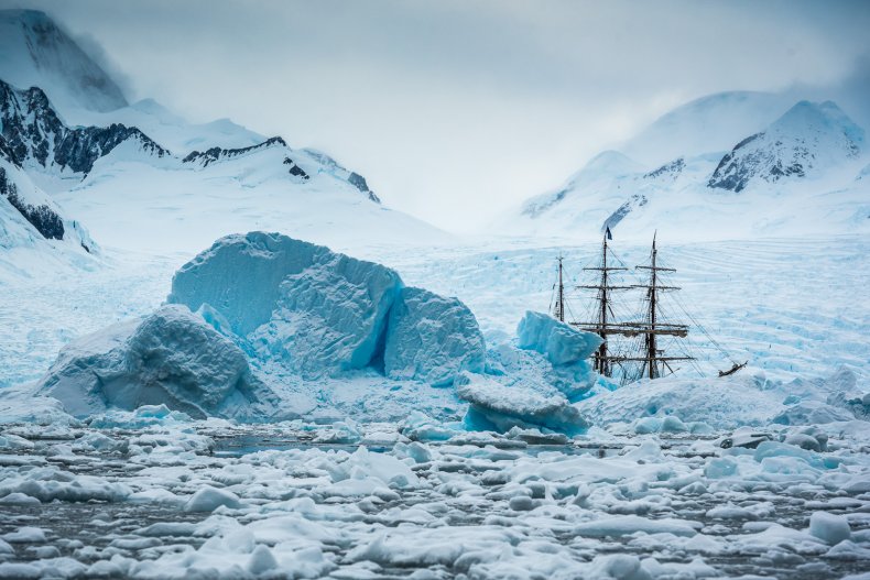 Tall ship Bark Europa sails to Antarctica