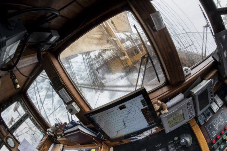 Bark Europa Captain's Command Bridge