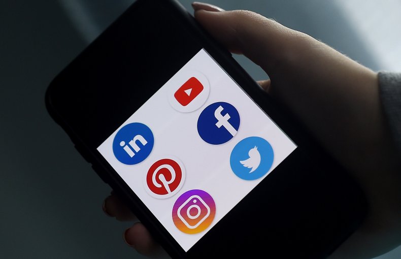 Smartphone with social media companies
