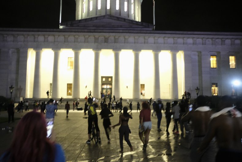 Protesters Break Into Ohio Statehouse In Columbus As Nationwide Backlash Erupts After George Floyd Killing