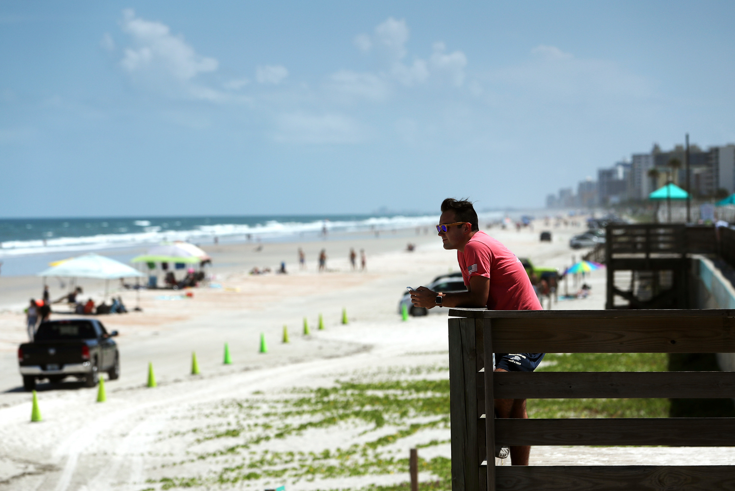 Image of Daytona Beach, Florida, in preparation for the hurricane season