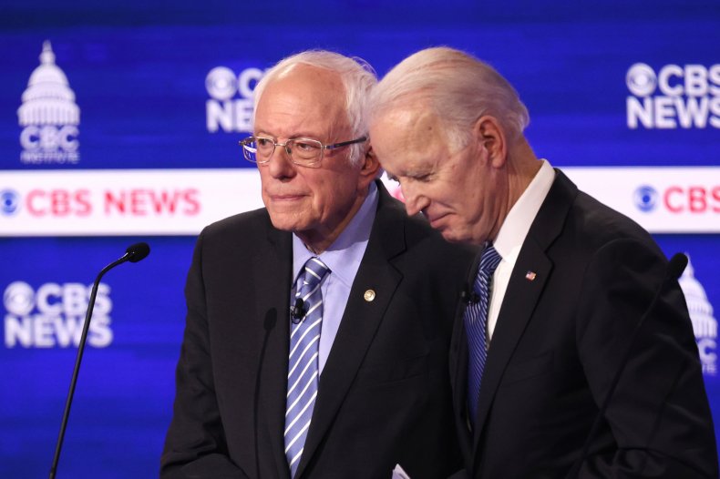 Sanders and Biden 