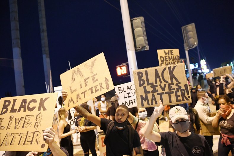Protesters in Las Vegas