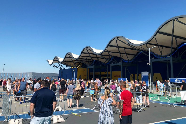 IKEA queues COVID-19