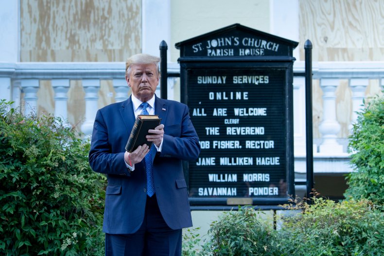 donald trump st johns church