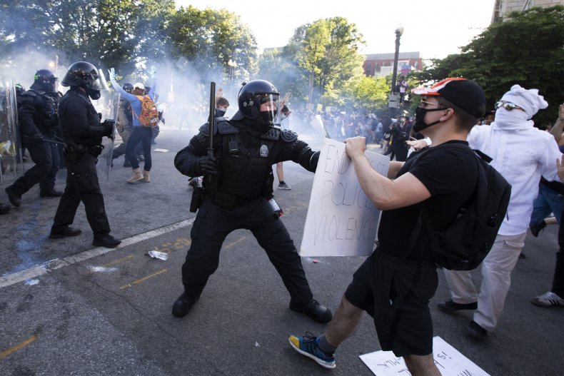 Democrats condemn Trump teargassing protesters photo-op