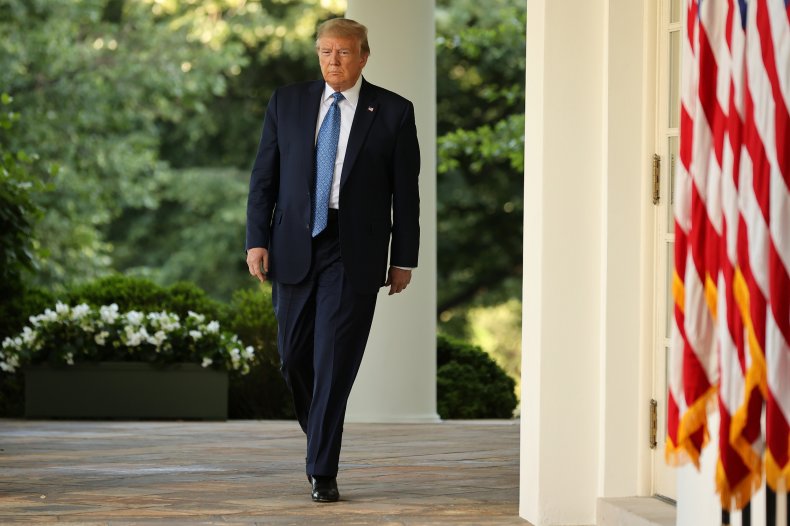 President Donald Trump at the White House