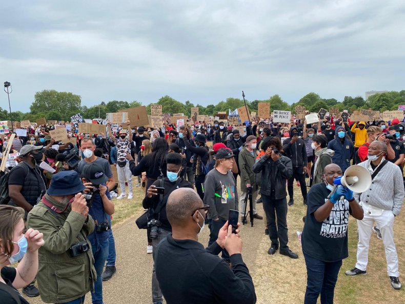 BLM protest Hyde Park