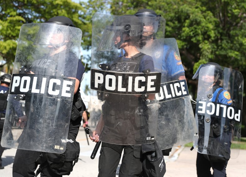 Police at Protest