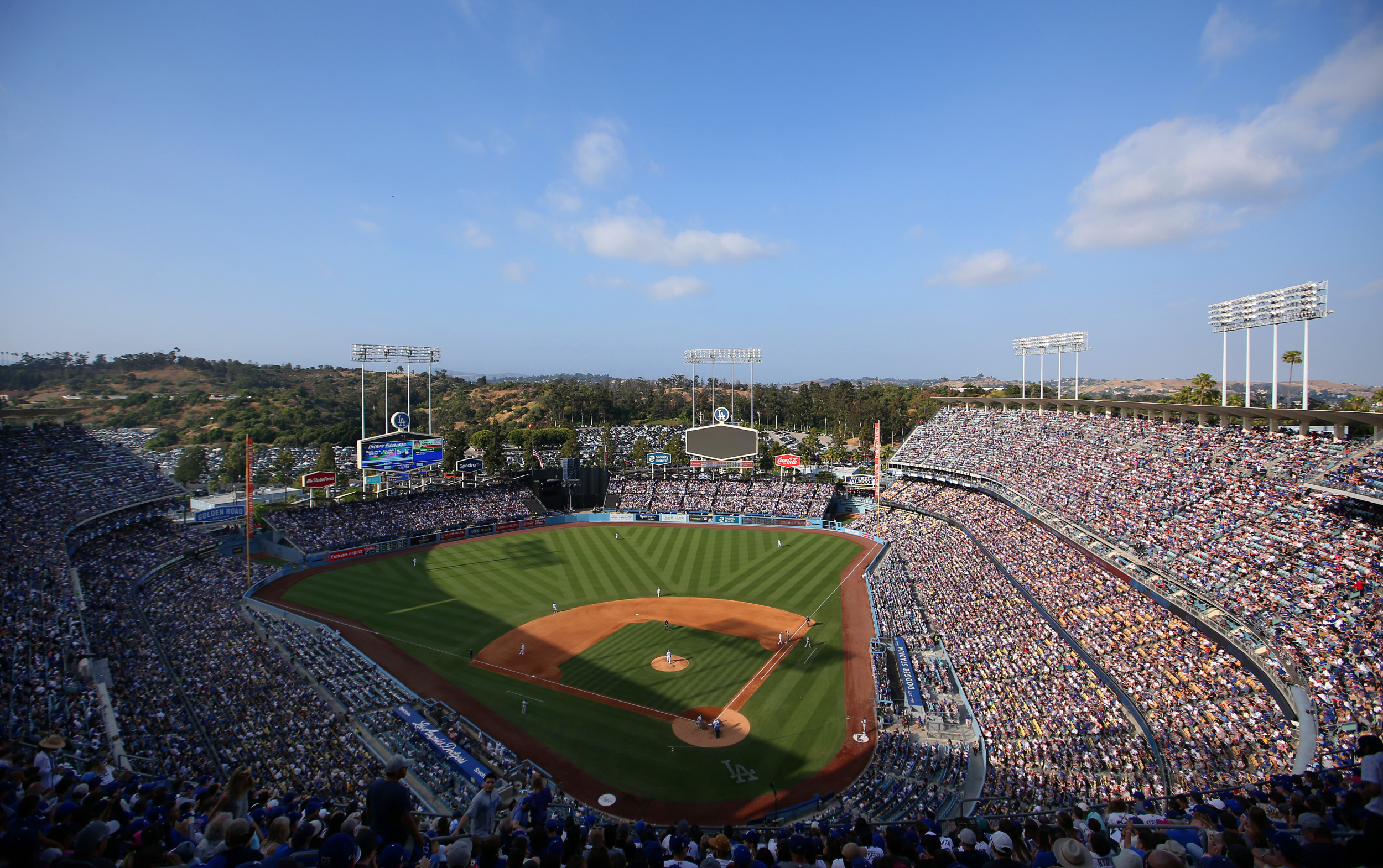 Dodger Stadium Lights Up to Recognize George Floyd – NBC Bay Area