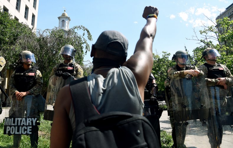 George Floyd protester