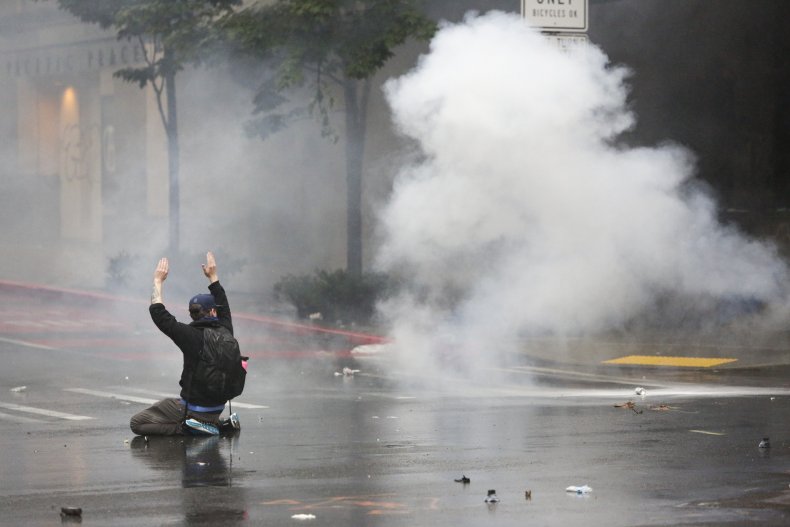 tear gas