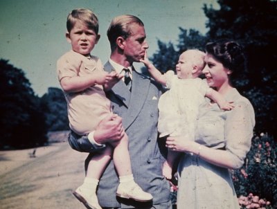 Queen Elizabeth II, Prince Philip Family Portrait Queen Elizabeth II, Prince Philip Family Portrait