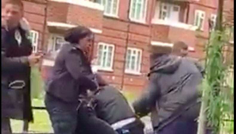 Police attack London