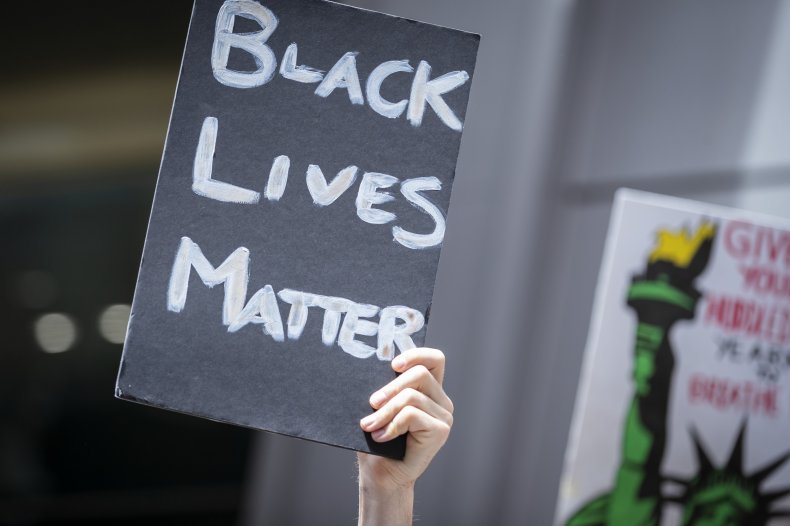 Black Lives Matter sign