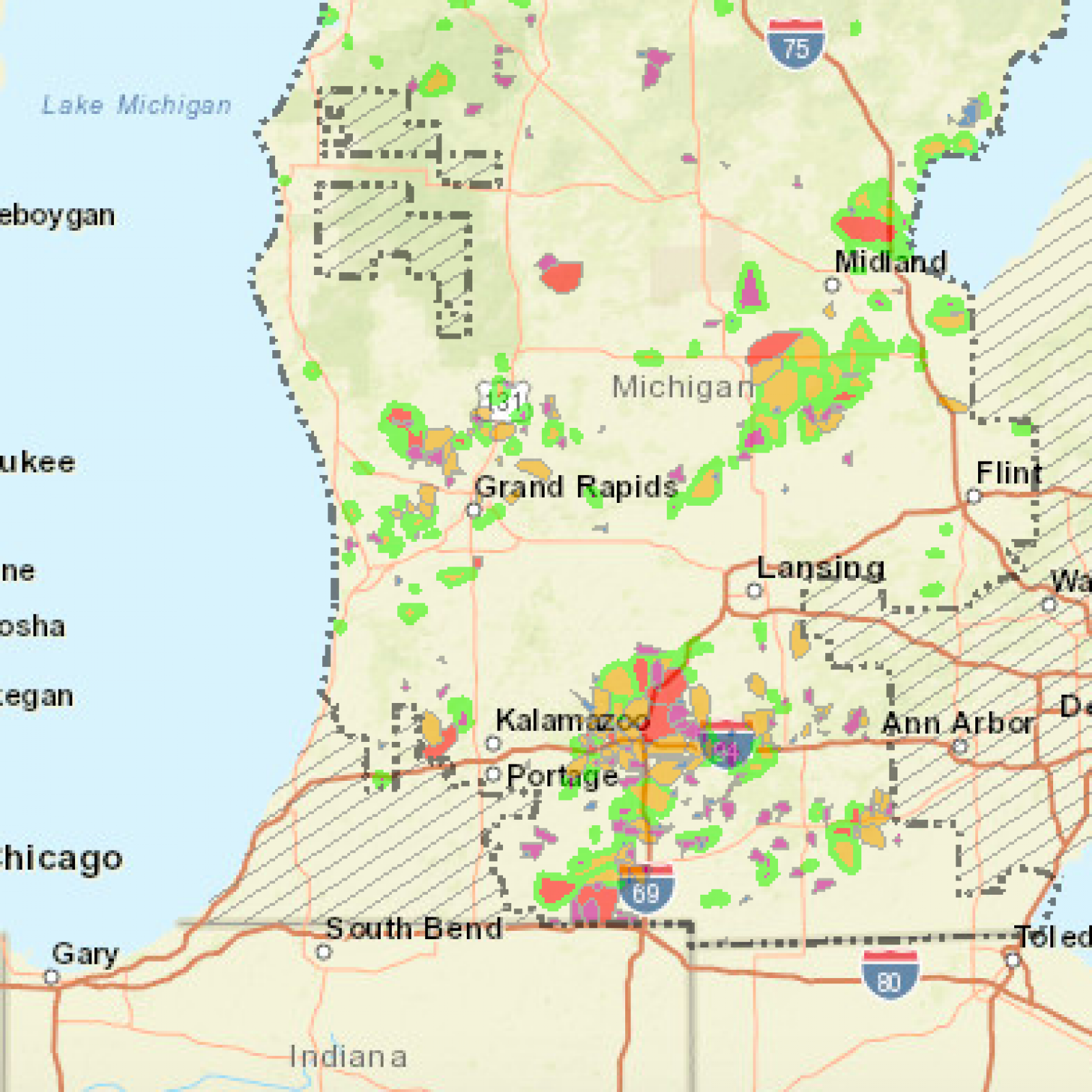 consumers power outage map michigan Consumers Energy Outage Map As Around 150 000 In Michigan Without consumers power outage map michigan