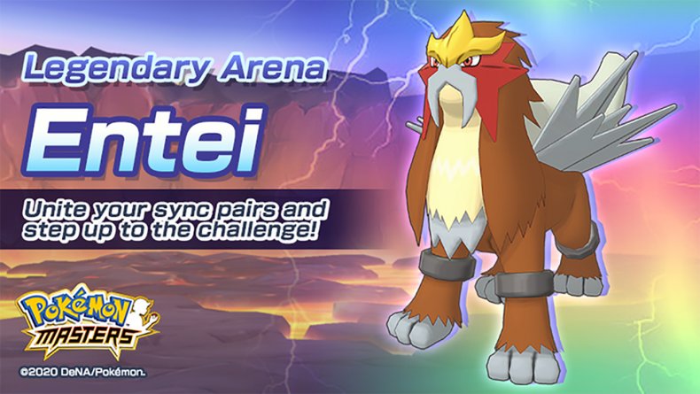 pokemon masters entei legendary arena banner