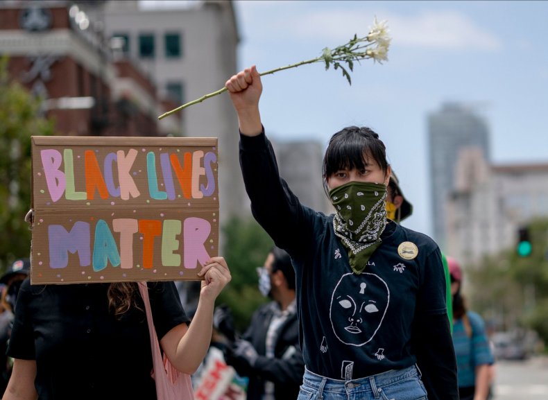 George Floyd protest Los Angeles June 2020